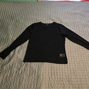 Black Sheer Long Sleeve Shirt